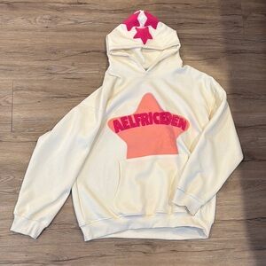 Aelfric Eden Star Hoodie - Cream and Pink